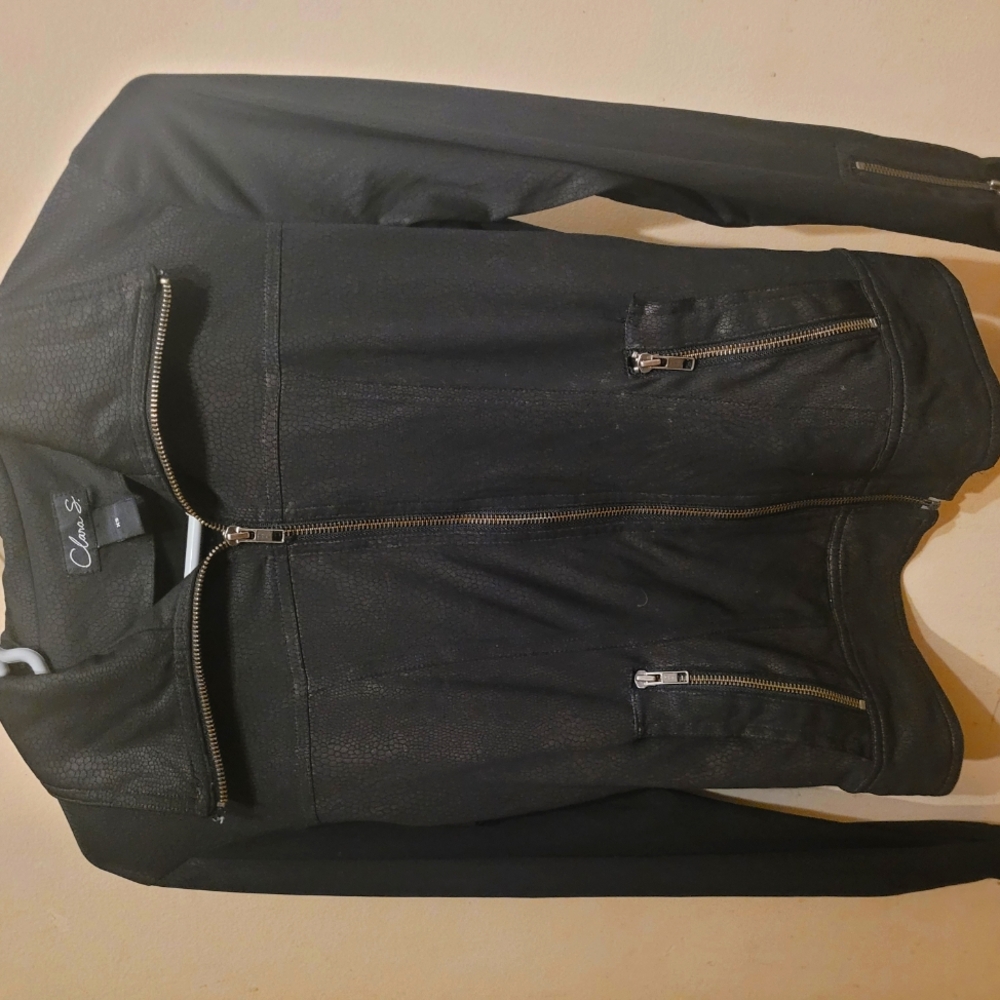 Black Clara S Jacket Full-Length Zipper